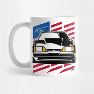 Foxbody Ford Mustang Notch US Flag Mug